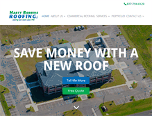 Tablet Screenshot of martyrobbinsroofing.com